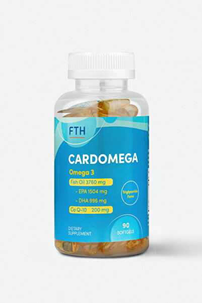 FTH زيت السمك Cardomega Coenzyme Q10 90 كبسولة ناعمة - استخدام لمدة 3 أشهر