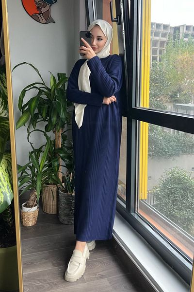 Rimel Moda Jessica Dress Navy Blue