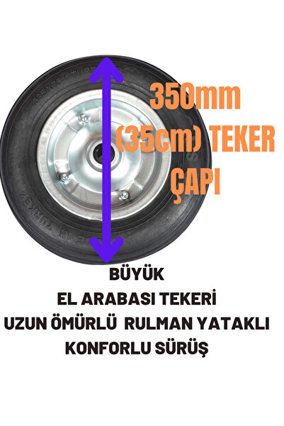 Genel Markalar El Arabası Tekerlek Dubleks Dolma Bilyalı 350