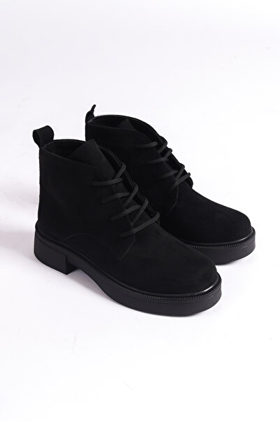 makershoes Pantofi scurti din piele intoarsa pentru femei, cu siret