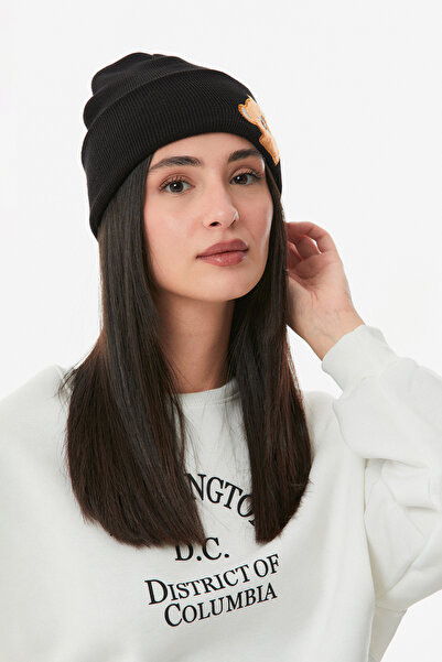 Fulla Moda Teddy Bear Knitted Beret