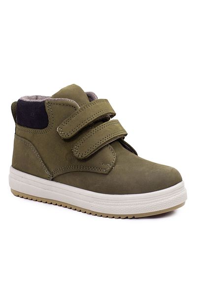 LuisPerry Superland Double Velcro Δερμάτινα Ορθοπεδικά Unisex Παιδικά Μποτάκια & Μποτάκια Χακί VENUS