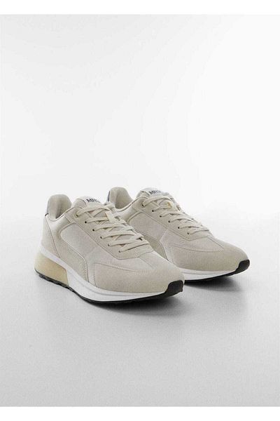 MANGO Man Sneakers aus gemischtem Leder
