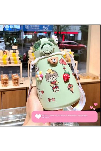 hediyeconcepti 500ml Large Capacity Stainless Steel Portable Sticker Thermos with LCD Indicator