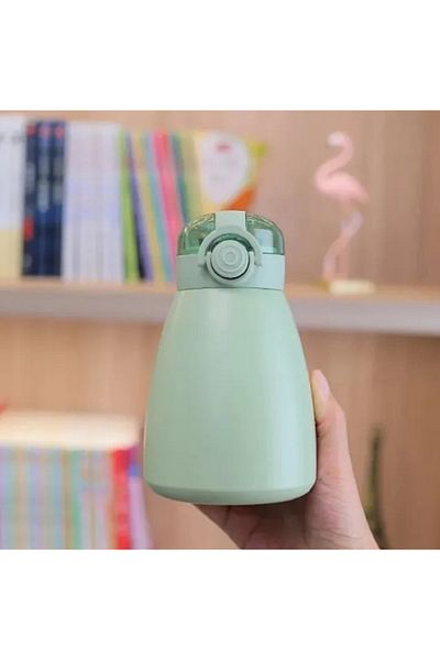 hediyeconcepti 500ml Large Capacity Stainless Steel Portable Sticker Thermos with LCD Indicator