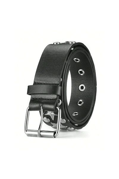Köstebek Star Studded Gothic Faux Leather Belt