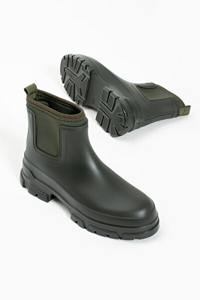 Friend & Trend Haki Mat Su Geçirmez Içi Sıcacık Scuba Astarlı Kadın Botu Ft2024