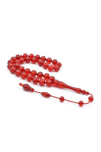 Murty99 Sistem de tăiere a sifonului Moire Red Powder Press Amber Tasbih