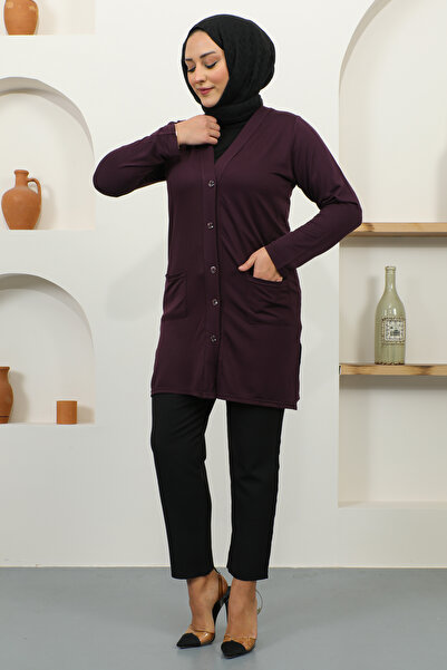 penye Cardigan de damă cu buzunare, îmbrăcăminte Materni