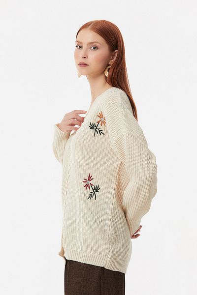 Fulla Moda Ζακέτα με κεντημένα κουμπιά