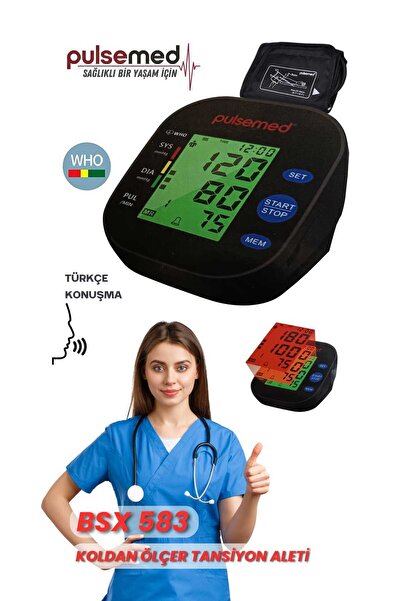 Pulsemed Dijital Türkçe Konuşan Koldan Tansiyon Ölçüm Cihazı