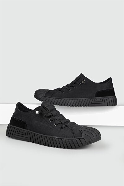 GAMELU Vigor Чоловічі чорні тканинні повсякденні ортопедичні кросівки зі стелькою з ефектом пам'яті