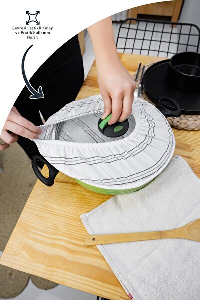 Morlay 2'li Mutfak Seti Çok Amaçlı Organizer Düzenleyici Poşetlik Ve Pilav Demleme Örtüsü Takımı