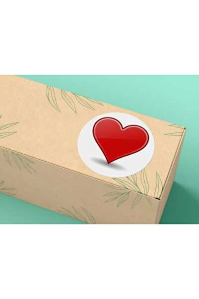 CASALINGHI ملصق قلب أحمر دائري غير لامع سلسلة عيد الحب ملصق دائري 4 سم (40 قطعة)