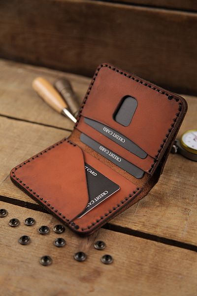New Coast Leather 1900's Ανδρικό Πορτοφόλι - Γνήσιο Δέρμα, Χειροποίητο