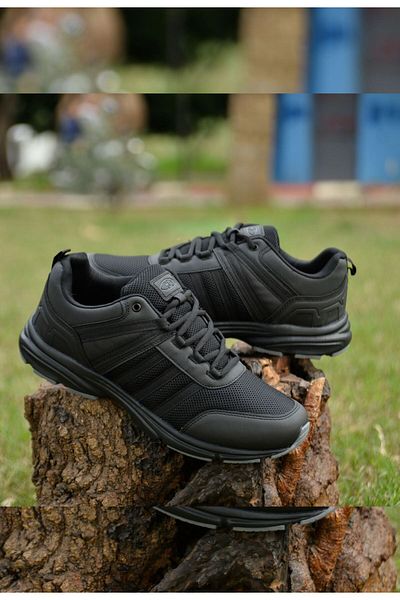 M.P. Men's Large Size Black 4 Seasons Anti-Sweat Orthopedic Anti-Slip Sole Lightweight Comfortable Style Sports Shoes
