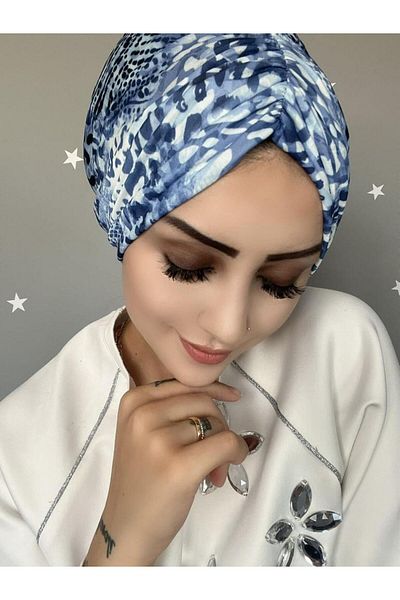 OykumBone B15 Patterned Drawstring Ready Made Bonnet