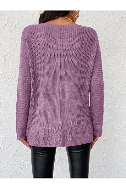 ATEMODAA PĂR TRICOTAT PULOVER