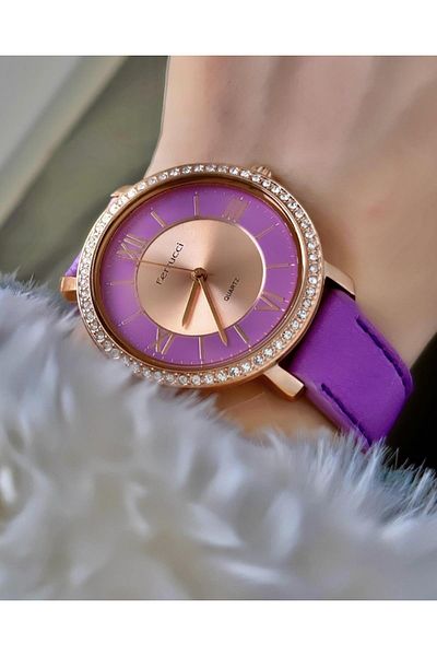 Ferrucci Women's Leather Cord Wristwatch