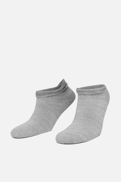 Aytuğ Kadın Lyocell Tekli Gri Patik Çorap - A 44080 G