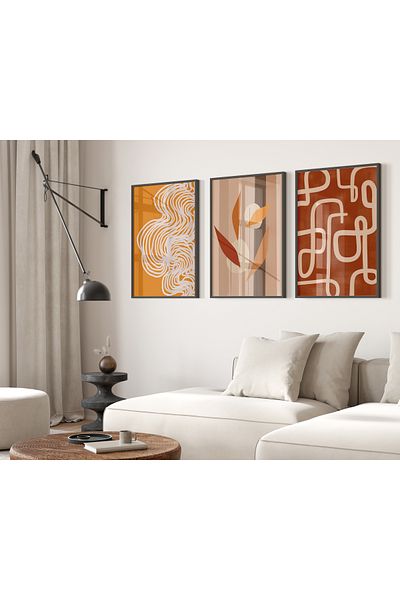 TekTablo Set de pictură înrămată, modele de pictură pentru decorarea casei