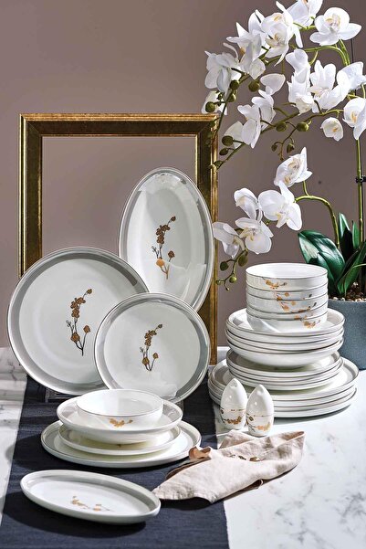 Neva N3562 Amber Elegans 56 Parça 12 Kişilik Yemek Takımı