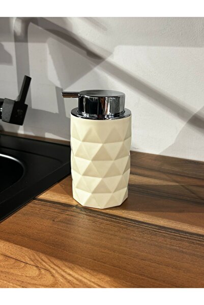 SİHİRLİ AYAKLAR PLASTIC LIQUID SOAP RACK BEIGE COLOR DIAMETER PRINTED MATTE COLOR