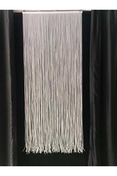 özdeğer home 80x180beyaz Sıfır Aralık Kapı Boncuk Perde Ahşap Kapı Perdesi Sineklik Perde Kapı Süsü Boncuk Perde