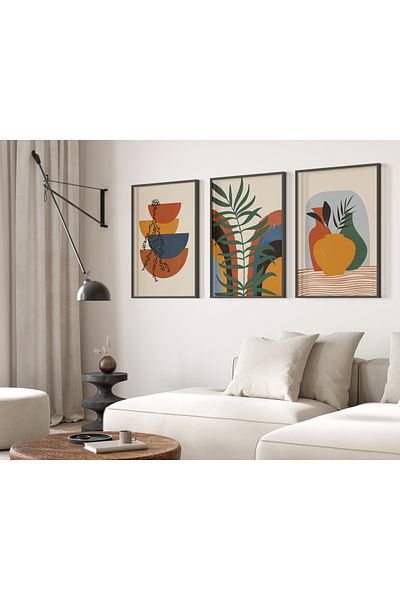 TekTablo Set de pictură înrămată, modele de pictură pentru decorarea casei