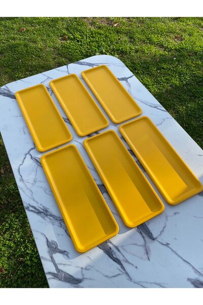 Mira züccaciye 6-Piece Baton Yellow Metal Single Person Decorative Candle, Te...