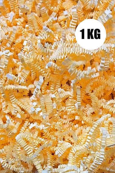Uniq34 Cropped Paper 1 kg| Zigzag Cropped Paper, Cream Color 1000 gr