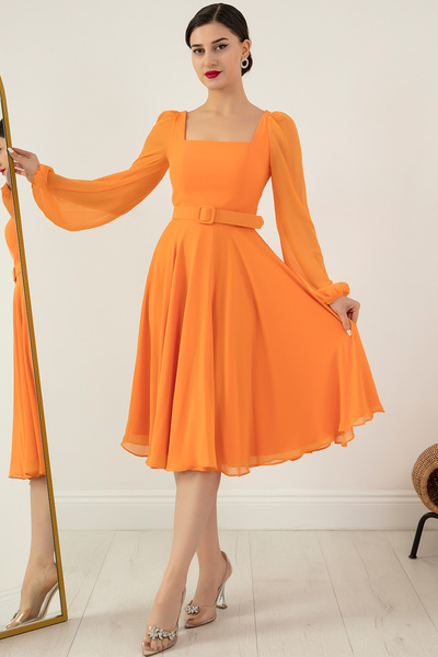 PULLIMM Сукня-сифон з квадратним вирізом Dns1302