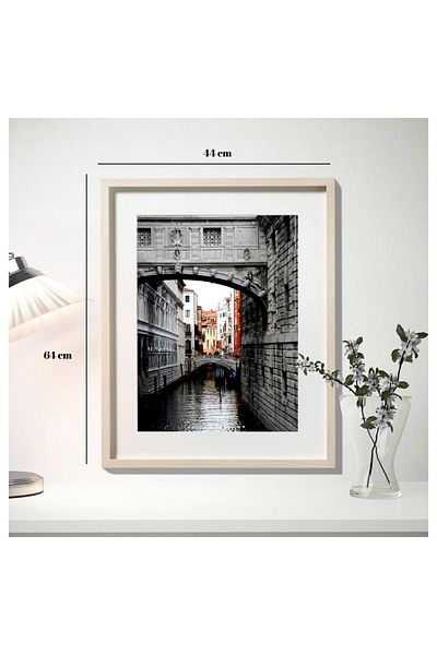 LiliaHome إطار صور خشبي فارغ مقاس 40 × 60 سم
