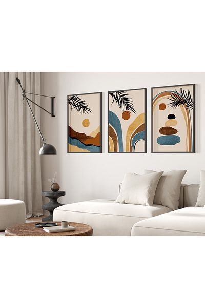 TekTablo Set de pictură înrămată, modele de pictură pentru decorarea casei