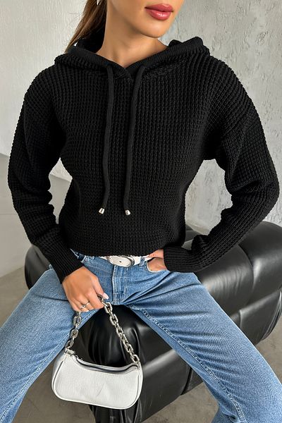 nosia fashion Pulover de damă cu mânecă lungă cu glugă