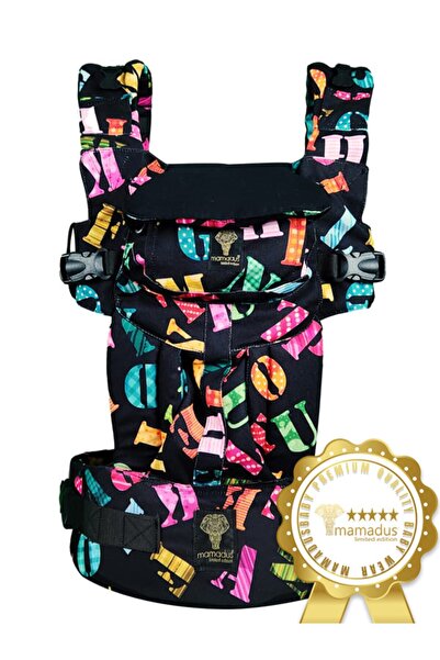 MamadusBaby Plus – Ekstra Dışa Dönük – Ergonomik Kanguru – Harfler