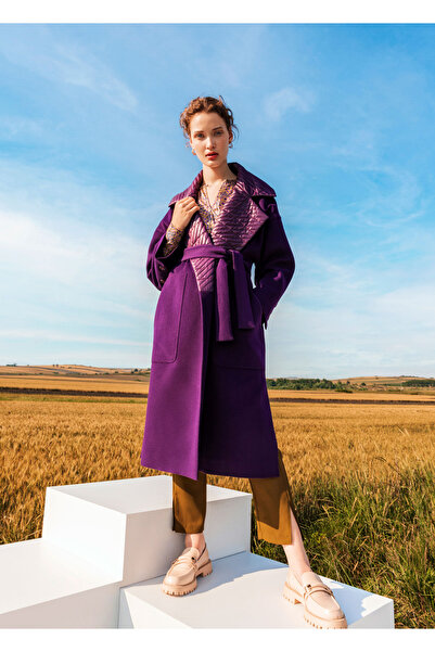 KAMEYA Double Breasted Closure Patterned Blouse