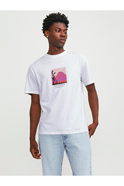 Jack & Jones JORLUCCA GRAPHIC TEE ΜΕ ΚΟΡΥΦΑΙΑ ΣΤΟΥΡΑ ΣΤΗΝ ΚΑΛΑΜΑΡΙΑ
