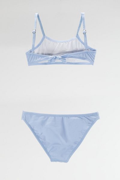 TooHot Set de bikini pentru fete, albastru, cu bretele subțiri reglabile