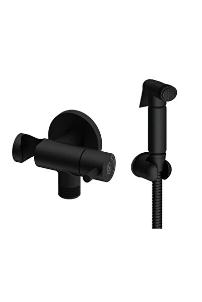GPD Espina Sprey Taharet Askılı Musluk Siyah Ve Taharatmatik STM70-S-STS07-S