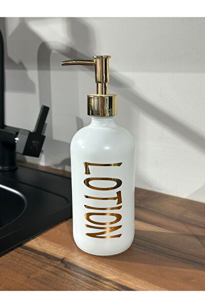 SİHİRLİ AYAKLAR Ceramic Liquid - White, Black, Green and Gold Printed Matte Color Soap Dispenser