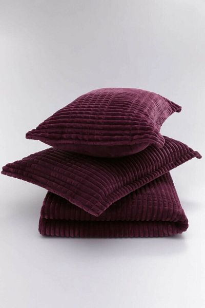 Merinos Modern Line 2 Piece Blanket Set Single - Cherry