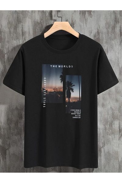 MOONBULL Unisex tričko The World Printed Oversize