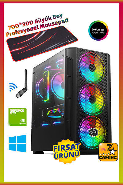 Zeiron Acx17 Ryzen 5 5500 16gb 512gb Nvme M.2 Ssd Nvidia Gtx1050ti Oyuncu Mas...