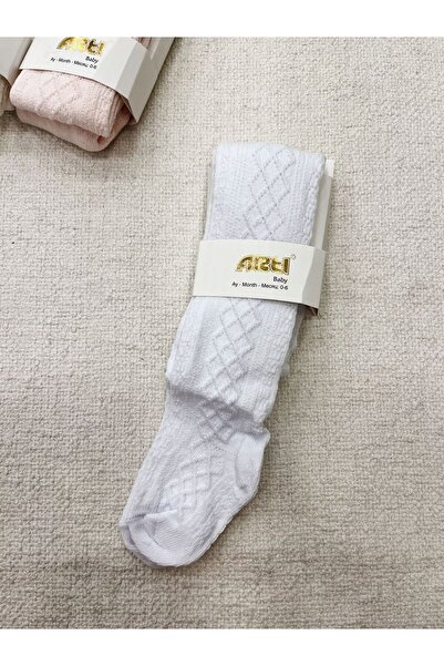 Katamino baby girl jacquard diamond patterned pantyhose k