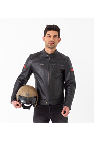 Emporium Retro Motorcycle Leather Coat