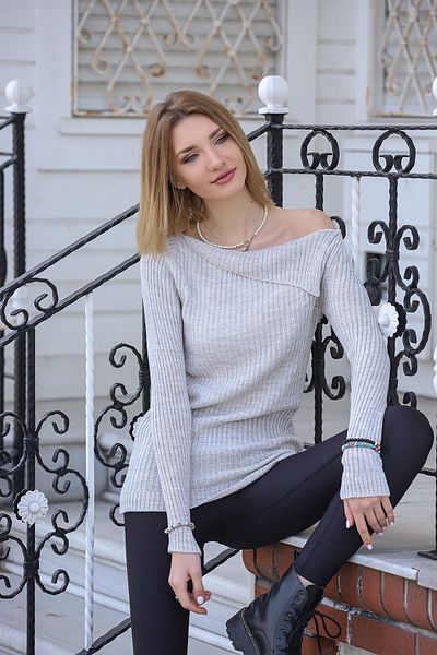 AVORWE Pulover din tricot cu guler batistă