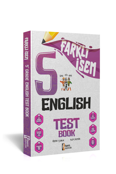 İsem Yayınları 2026 FARKLI İSEM 5.SINIF İNGİLİZCE SORU BANKASI