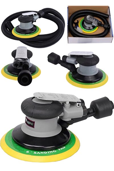 SCHUTZENGER 7336 Orbital Havalı Zımpara Makinesi 12000 Devir Araç Kavisli Yüz...