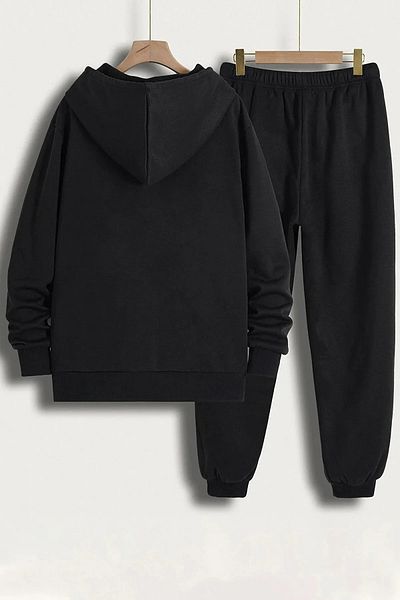 AMMA Kids Mr Beast Printed Hooded Cotton 3 Thread Tracksuit Set